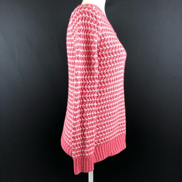 Gap Pink Striped Chunky Sweater - Picture 4 of 8